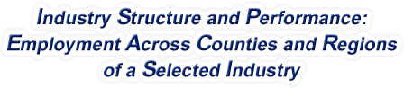 Connecticut - Employment Across Counties and Regions of a Selected Industry